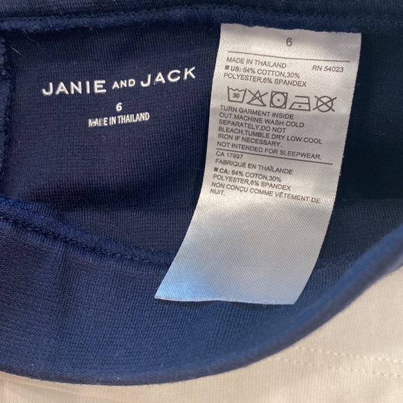 Janie and Jack Girls leggings and LS tops size 6 - Picture 5 of 7